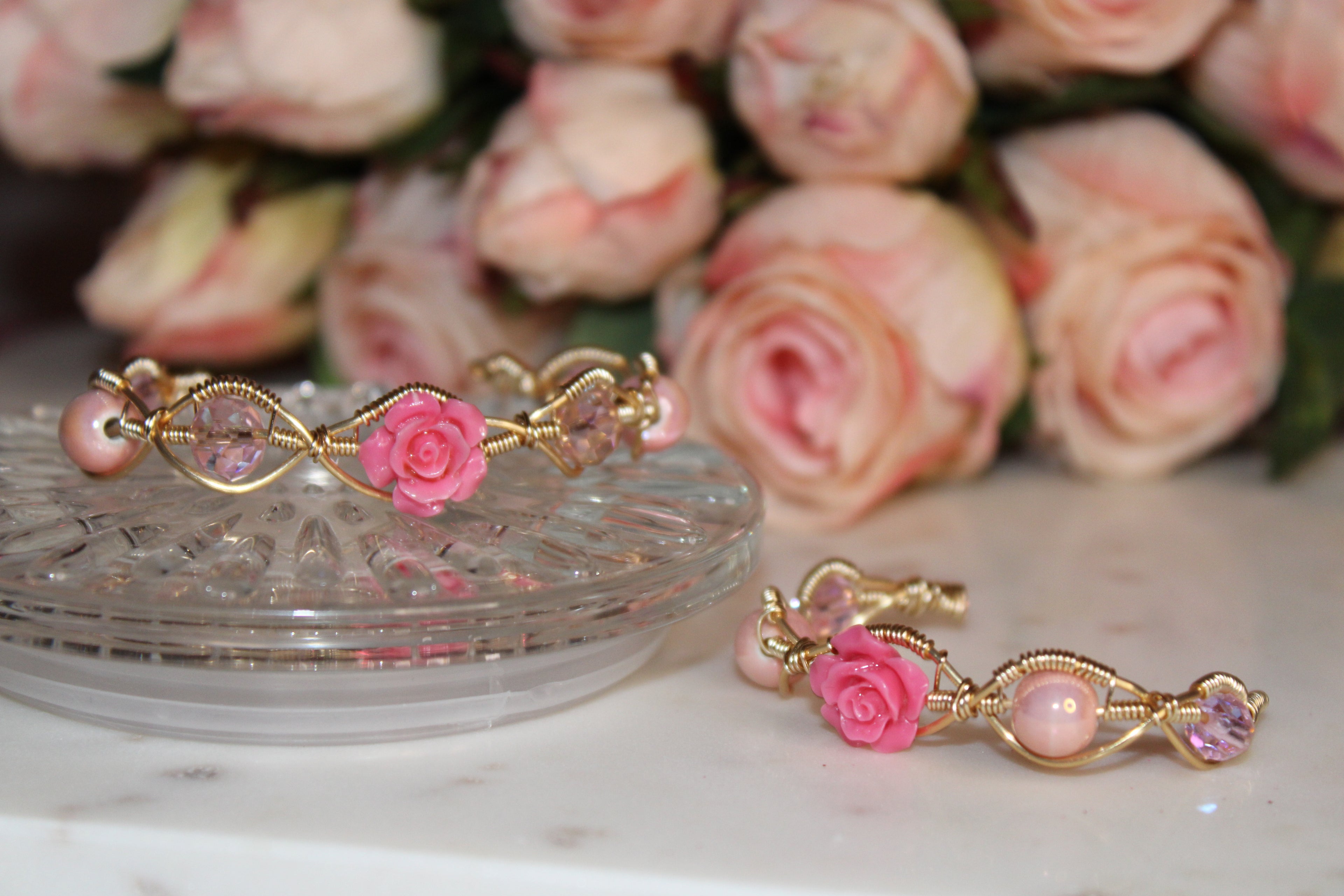 Wire Wrapped Rose