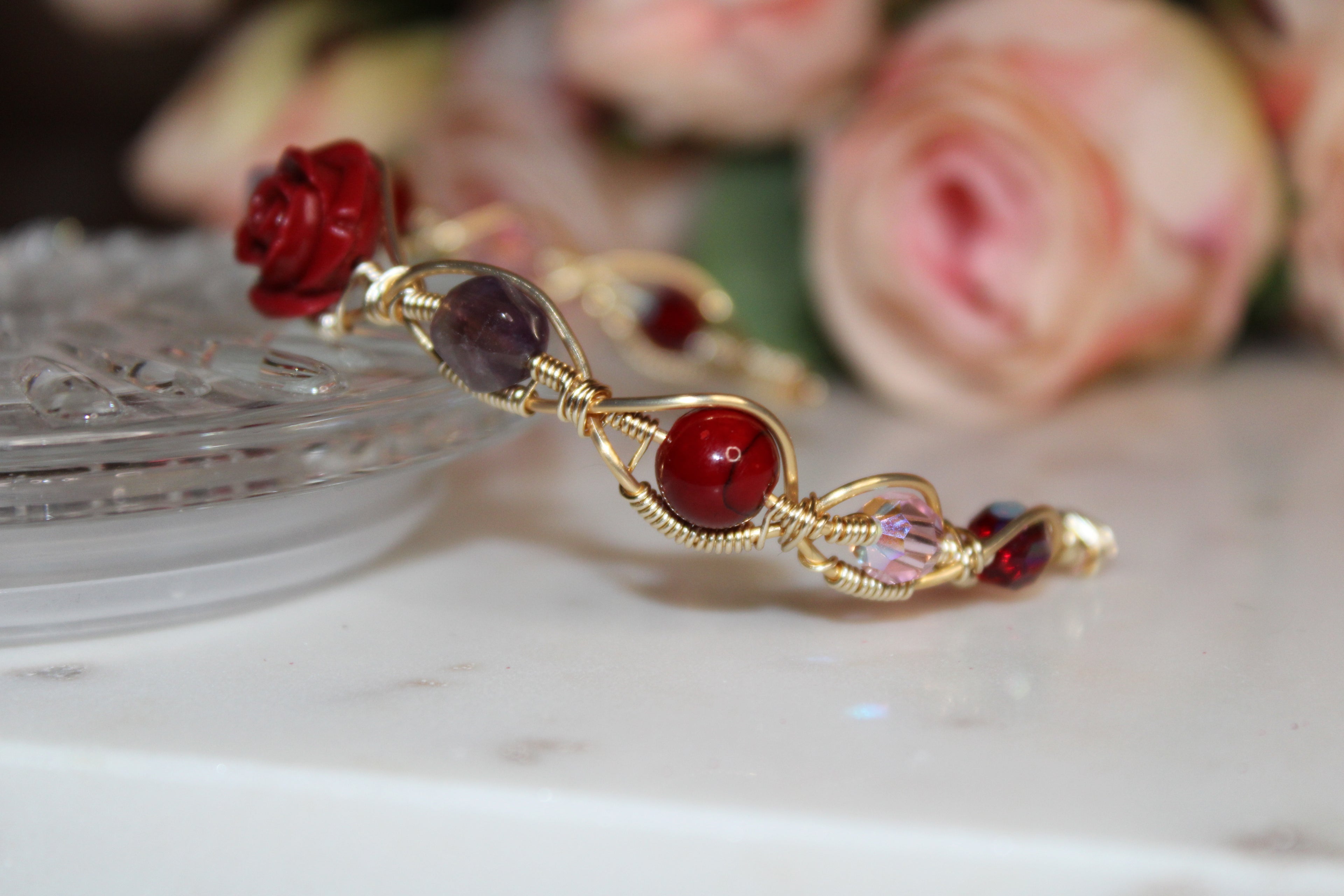 Wire Wrapped Rose