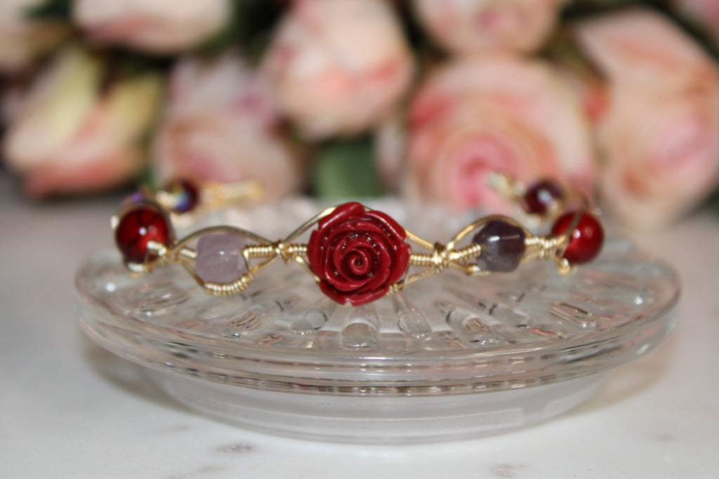 Wire Wrapped Rose