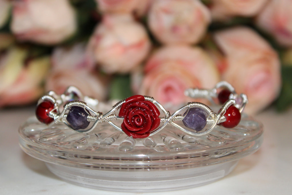 Wire Wrapped Rose